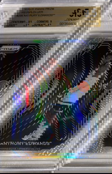 2020 Panini Prizm Anthony Edwards Silver BGS 9.5