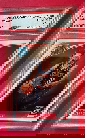 2018 Panini Donruss Optic Trae Young Rated Rookie #198 PSA 10 GEM MINT (45303189