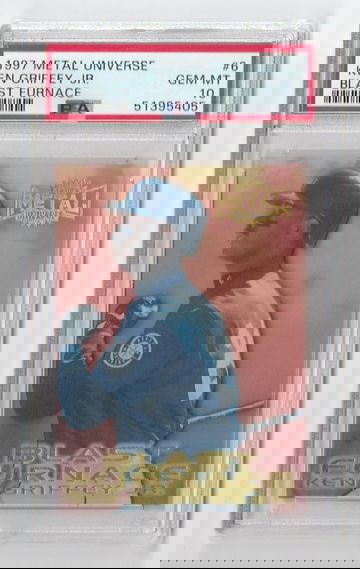 PSA 10 GEM MINT 1997 METAL UNIVERSE KEN GRIFFEY JR BLAST FURNACE #6