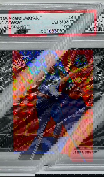 2019 Mosaic Luka Doncic Reactive Orange PSA 10