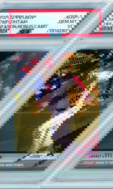 2018 Topps Now #OSB-1 Shohei Ohtani Off-Season Bonus PSA 10 GEM MINT!