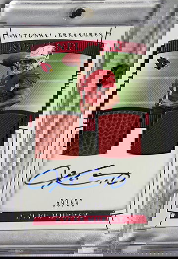 2019 National Treasures NFL Gear Kyler Murray RPA Rookie Patch Auto 69/99