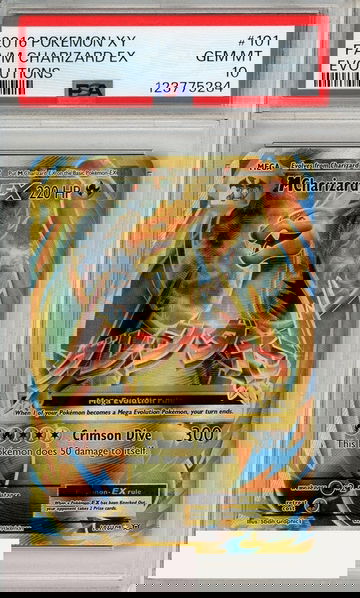 2016 POKEMON XY EVOLUTIONS FA M CHARIZARD EX #101 PSA 10 GEM MT