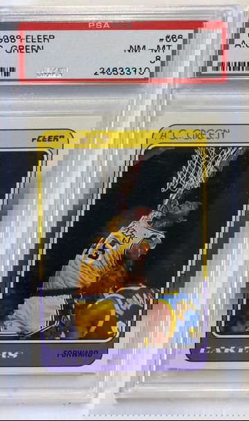 1988 Fleer A.C. Green PSA 8 #66