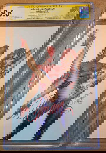 AMAZING SPIDER-MAN 2 CGC Signature Series 9.6 White Pages J Scott Campbell