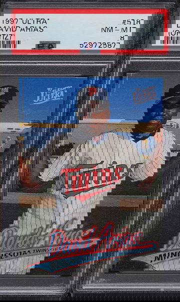 1997 ULTRA DAVID ORTIZ ROOKIE RC #518 PSA 8 NM-MT