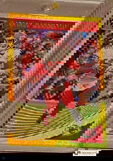 Jersey Number #15/25 1/1 Patrick Mahomes 2018 Donruss Gold Holo Press Proof D/C