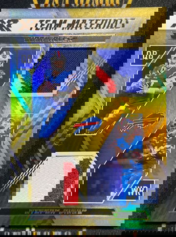 2022 XR Josh Allen Stefon Diggs Team Materials Gold /10