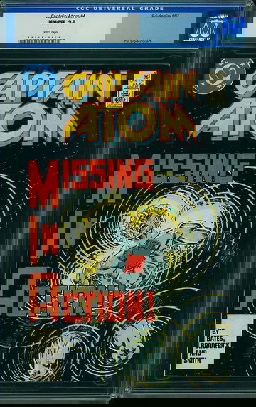 CAPTAIN ATOM #4, CGC 9.8 NM/MT