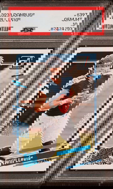 2023 PANINI DONRUSS WILL LEVIS #397 RC ROOKIE PSA 10