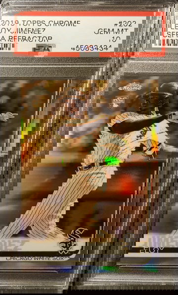 2019 Topps Chrome Eloy Jimenez Sepia Refractor Rookie RC PSA 10