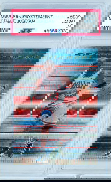 1999 SPx Spxcitement Michael Jordan PSA 9 #S20