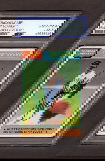 Tom Seaver Signed Autoraphed 1978 Topps #5 PSA DNA COA HOF Mets