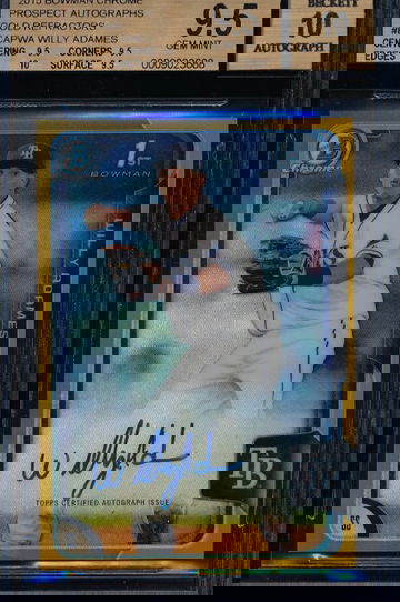 Willy Adames 2015 Bowman Chrome Gold Auto RC /50