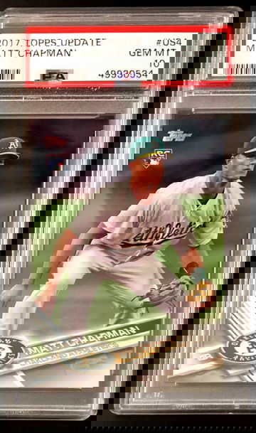 2017 Topps Update Matt Chapman #US4 Rookie - PSA 10 Gem! Athletics