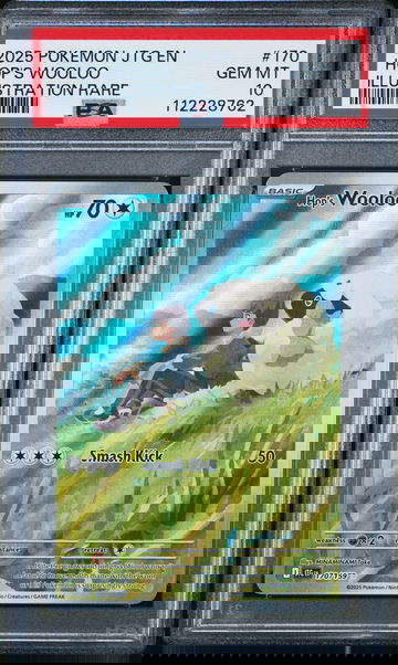 2025 POKEMON JTG EN-JOURNEY TOGETHER ILLUSTRATION RARE HOP'S WOOLOO #170 PSA 10