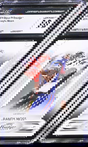 2009 PLAYOFF RANDY MOSS #58 HOF CGC 10