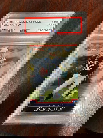 2004 Bowman Chrome Tom Brady PSA 9