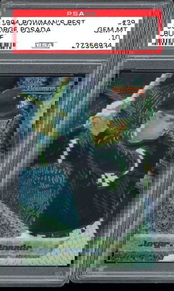 JORGE POSADA 1994 BOWMAN'S BEST BLUE #29 PSA 10 RC