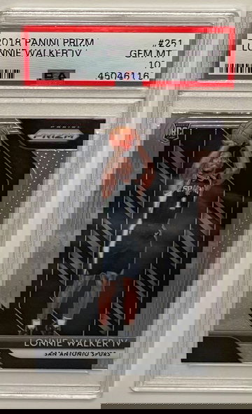 2018 Panini Prizm Lonnie Walker Rookie RC #251 PSA 10 