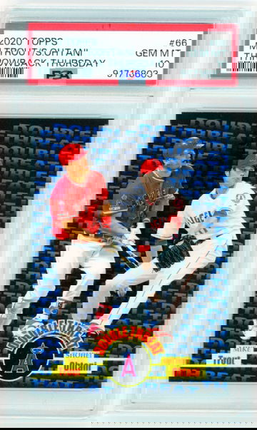 2020 Topps Throwback Thursday #66 Trout/Ohtani PSA 10 GEM MINT!