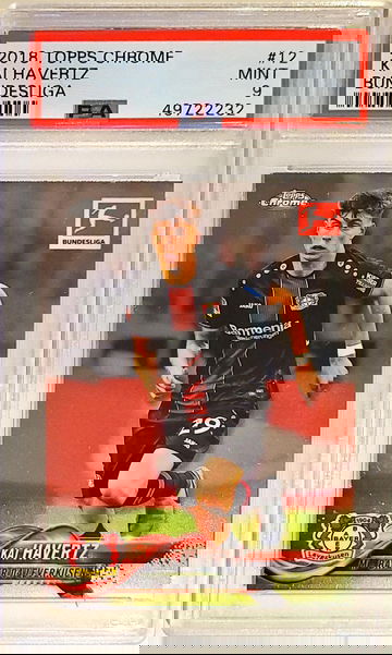 Kai Haveetz 2018 Topps Chrome Bundesliga PSA 9