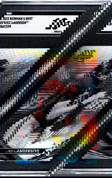 2022 Bowman U Best #23 WILL ANDERSON Alabama RC Rookie Card REFRACTOR GEM MINT