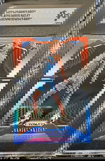 2019-20 Prizm Darius Bazley Red White & Blue Prizm Rookie RC #289 SGC 9