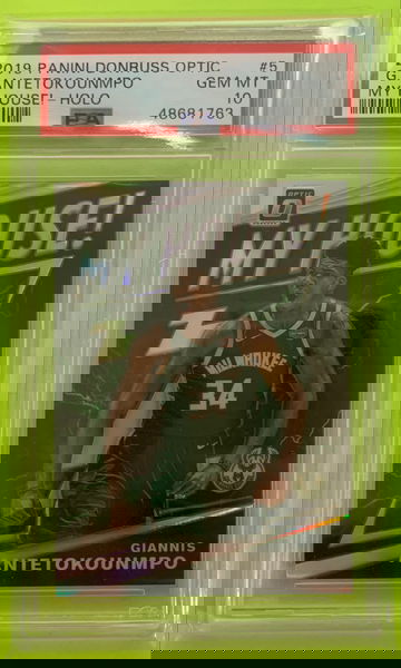 2019 Donruss Optic Giannis Antetokounmpo My House! HOLO PSA 10