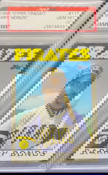 1988 Topps Traded #11T PSA 10 Barry Bonds Rookie RC