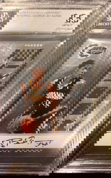 2010 Totally Certified Paul George Rookie Patch Auto /599 BGS 8.5