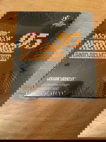 2020-21 Topps Merlin 95 Heritage UEFA Factory Sealed Box