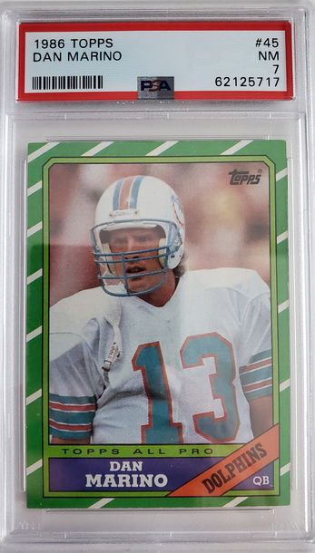 1986 Dan Marino Topps PSA 7