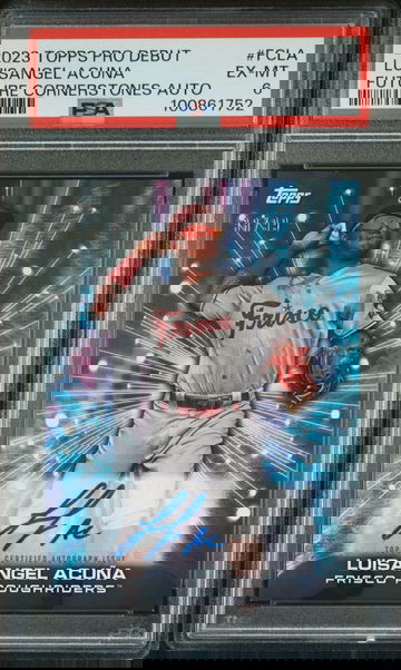 2023 Topps Pro Debut Luisangel Acuna Future Cornerstones Auto #38/99 #FCLA PSA 6