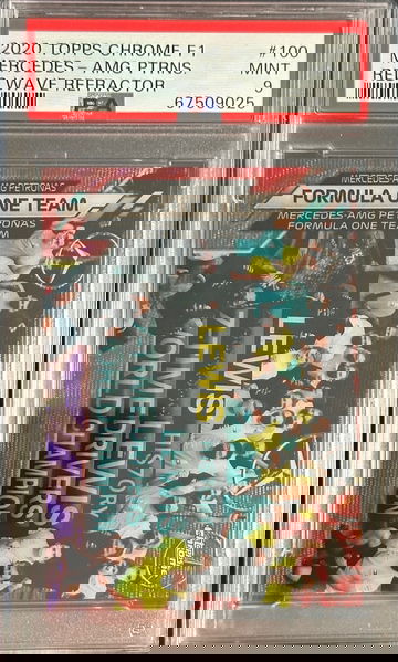 2020 Topps Chrome F1 Lewis Hamilton Red Wave Refractor /5 Formula 1 Mercedes Team  #100