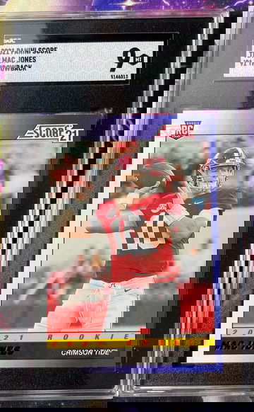 2021 Panini Score TB39 Mac Jones '91 Throwback SGC 9