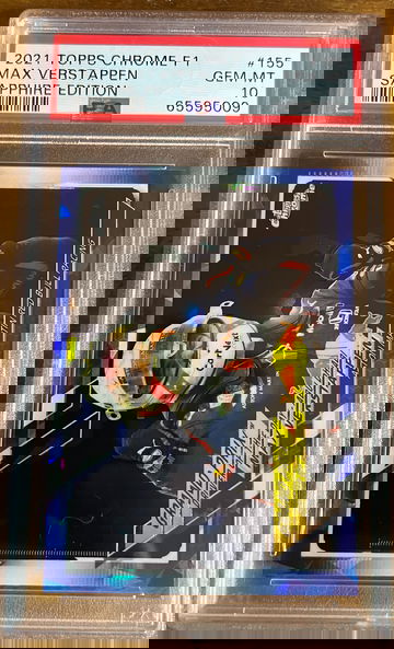 2021 TOPPS CHROME F1 SAPPHIRE MAX VERSTAPPEN #155 PSA 10 GEM MINT