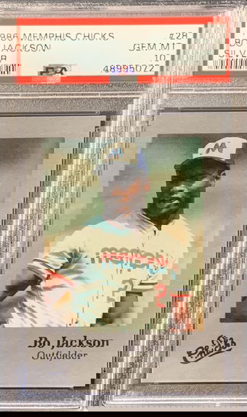 1986 Memphis Chicks Bo Jackson Silver PSA 10 (POP 11)