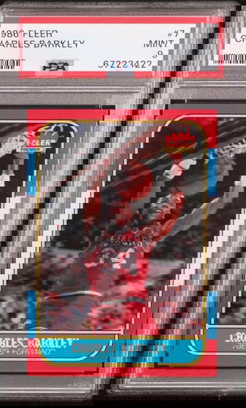 1986 Charles Barkley Fleer #7 PSA 9