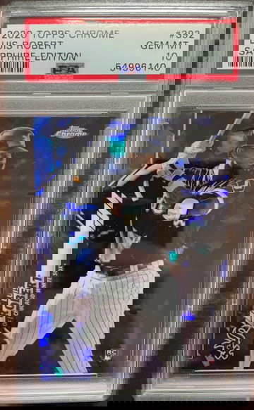 2020 Topps Chrome Sapphire Edition Luis Robert White Sox RC Rookie PSA 10