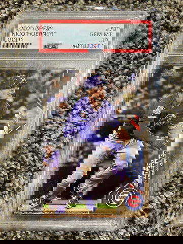 2020 Topps Nico Hoerner Gold PSA 10 