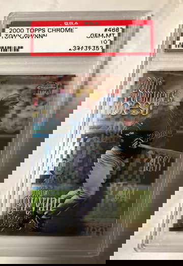 2000 TOPPS CHROME #468 TONY GWYNN GEM MT 10