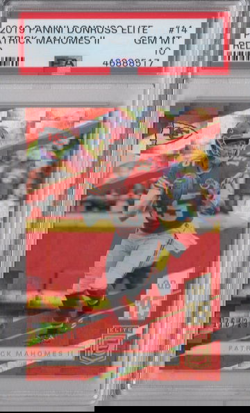 2019 Elite Patrick Mahomes II Red PSA 10