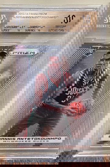 GIANNIS ANTETOKOUNMPO 2013-14 Panini Prizm BGS 10