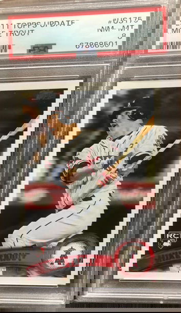 Mike Trout 2011 Topps Update #US175 PSA 8