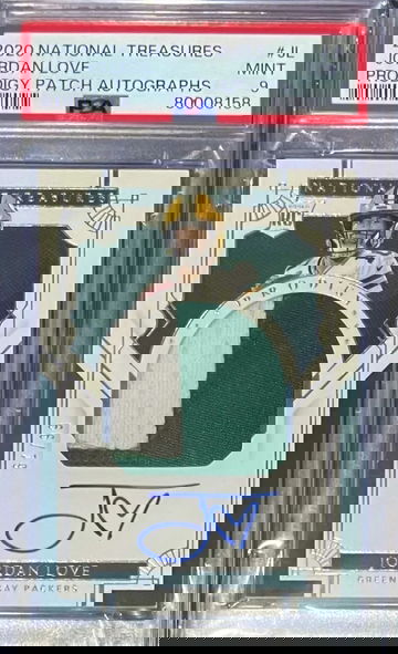 Jordan Love National Treasures Prodigy Rookie Patch Auto RPA /99