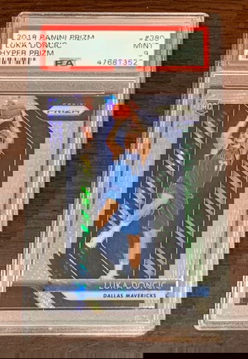 2018 Prizm Luka Doncic Hyper Prizm PSA 9