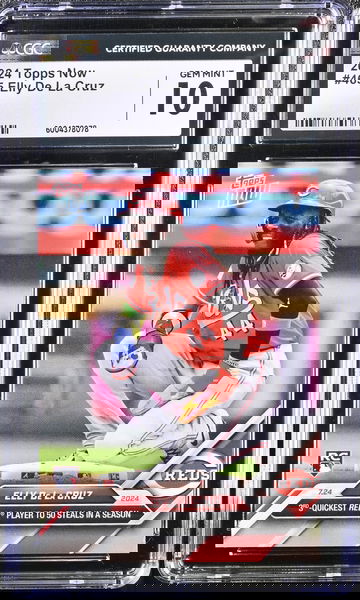 2024 TOPPS ELLY DE LA CRUZ #465 Rookie RC limited print /4435 CGC 10