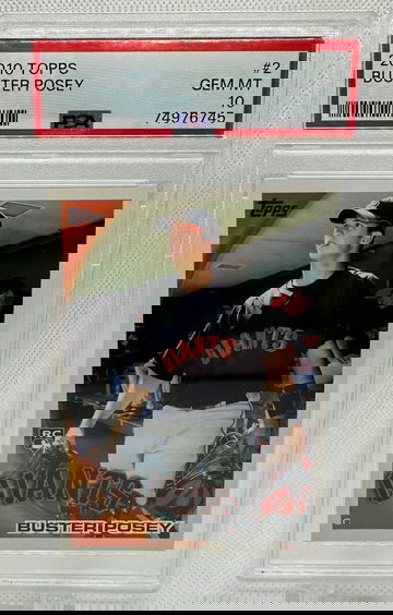 2010 Topps BUSTER POSEY #2 PSA 10