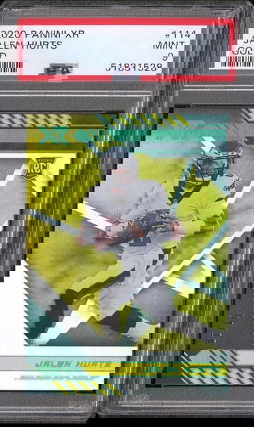 2020 Panini XR Jalen Hurts Gold /10 PSA 9